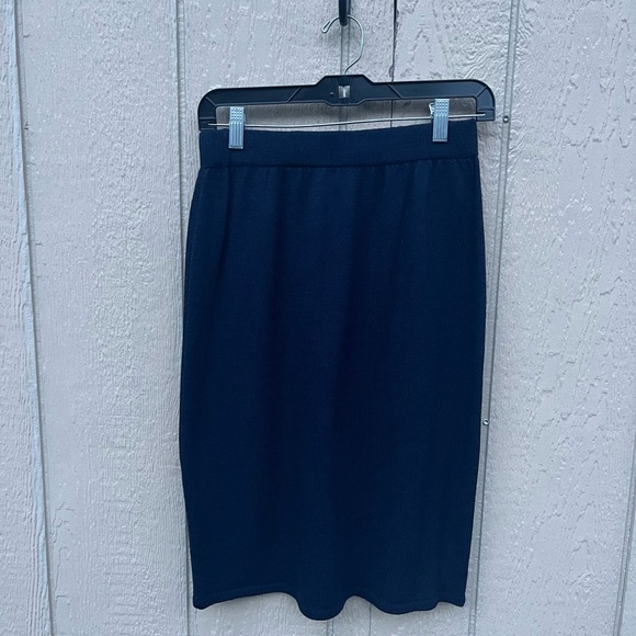 Vintage St John Collection Marie Blue Skirt Pencil A-Line Women’s 8 - Picture 2 of 8
